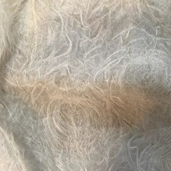 NWT Anthropologie Champagne and Strawberry Embossed Organza Mini Dress.  SZ M - Picture 3 of 4